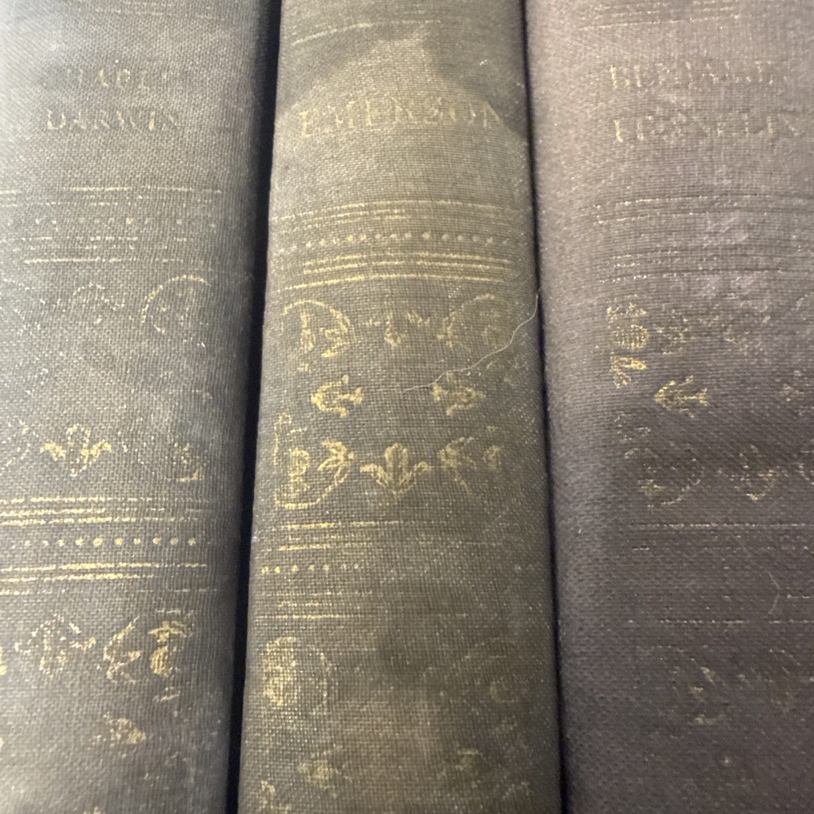 Emerson’s Essays Darwin Ben Franklin LOT Hardcover Art Type Edition Vintage 3