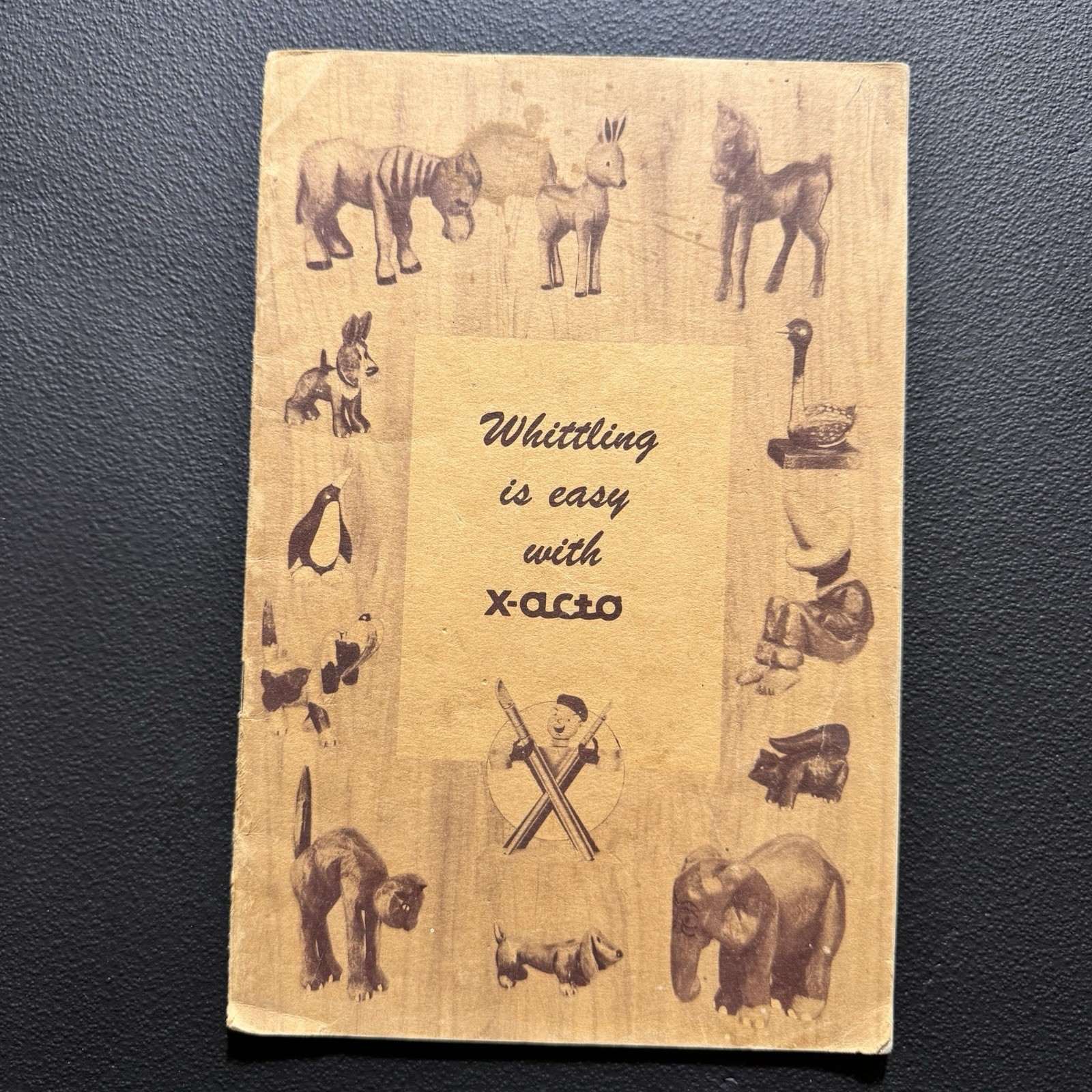 Vintage 1945 X-Acto Whittling Is Easy Book Leroy Pynn Jr Wood Carving Guide