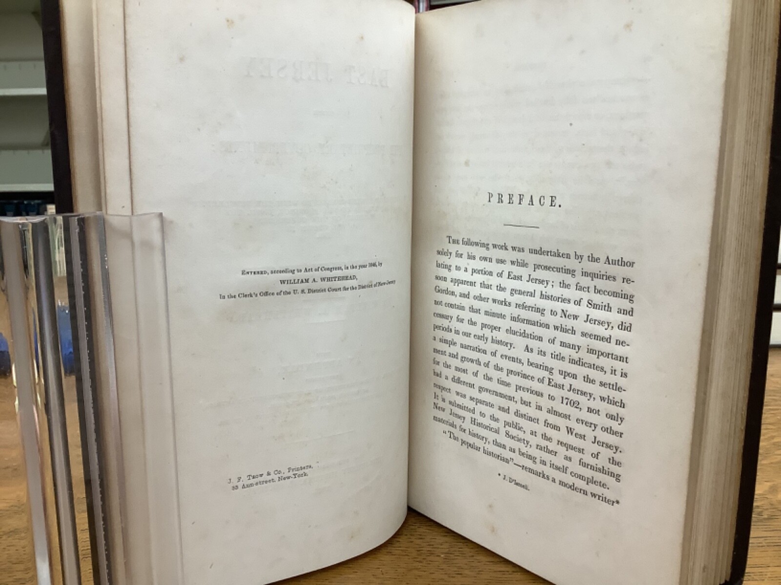 1846 East Jersey Under The Proprietary Governments NJ Colonial History Maps