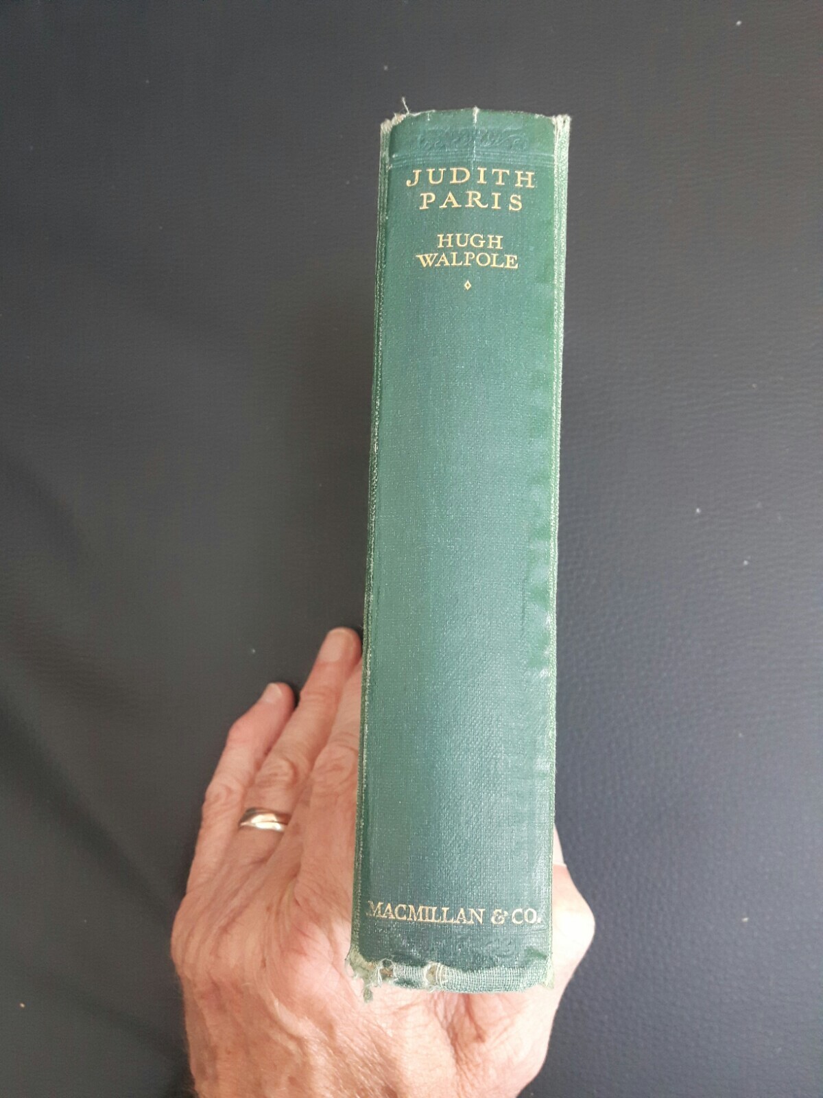 Judith Paris. Hugh Walpole. Vintage Hardback Book. Fold out family Tree.1935.