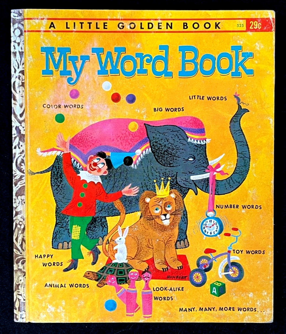 MY WORD BOOK ~ vintage children’s 1st „A“ ed. Little Golden Book #525, many LGBs