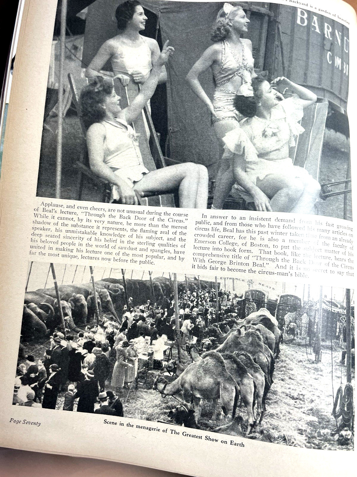 Ringling Bros and Barnum & Bailey Circus Magazine and Daily Review ~ Season 1938