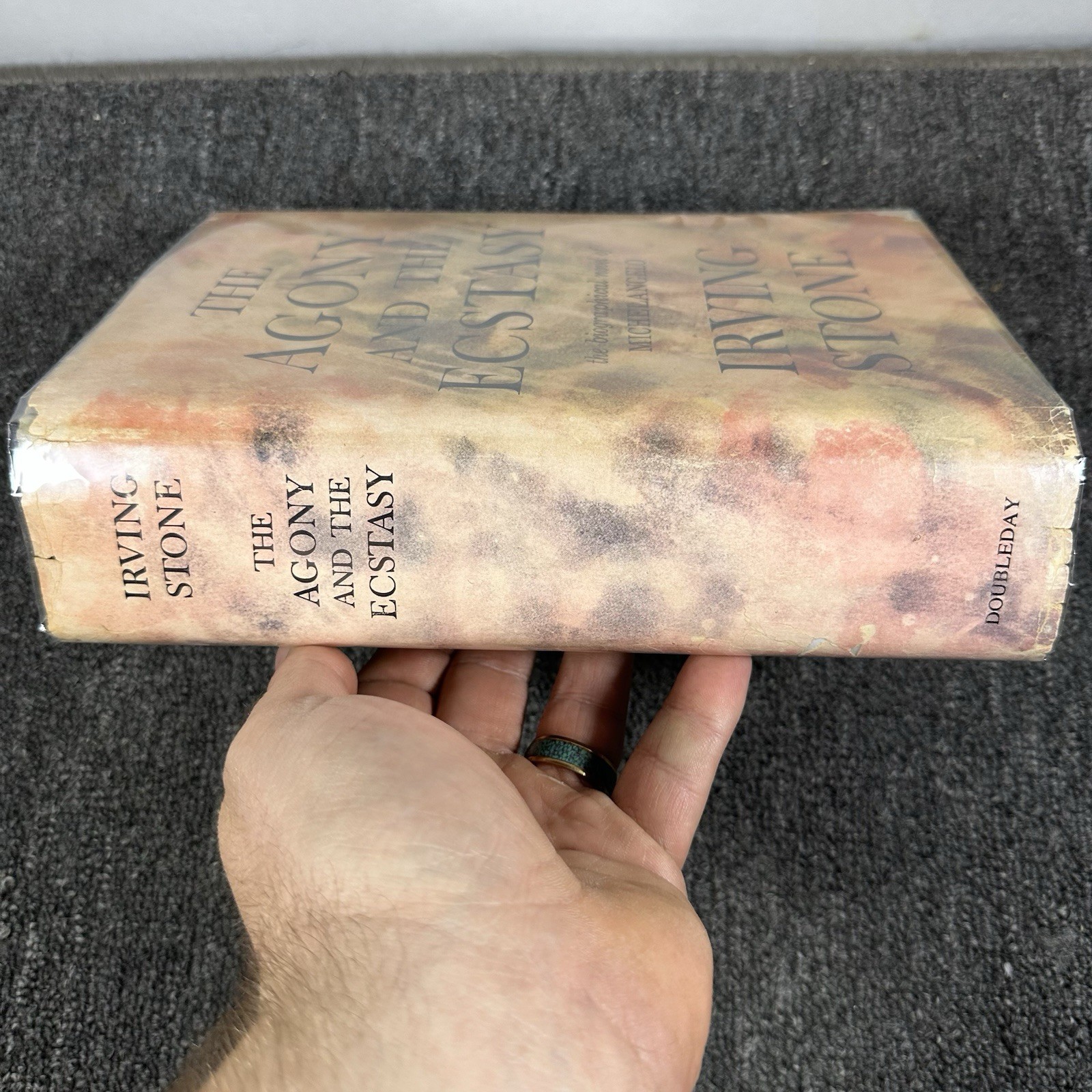 The Agony and The Ecstasy by Irving Stone (1961, Hardcover) Michelangelo 1st EDT