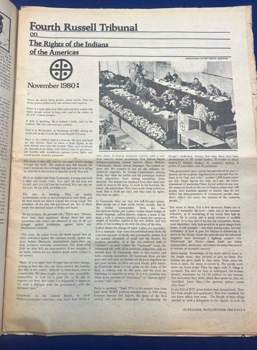 Akwesasne Notes Leonard Peltier Mohawk Native American Indian News Revolution
