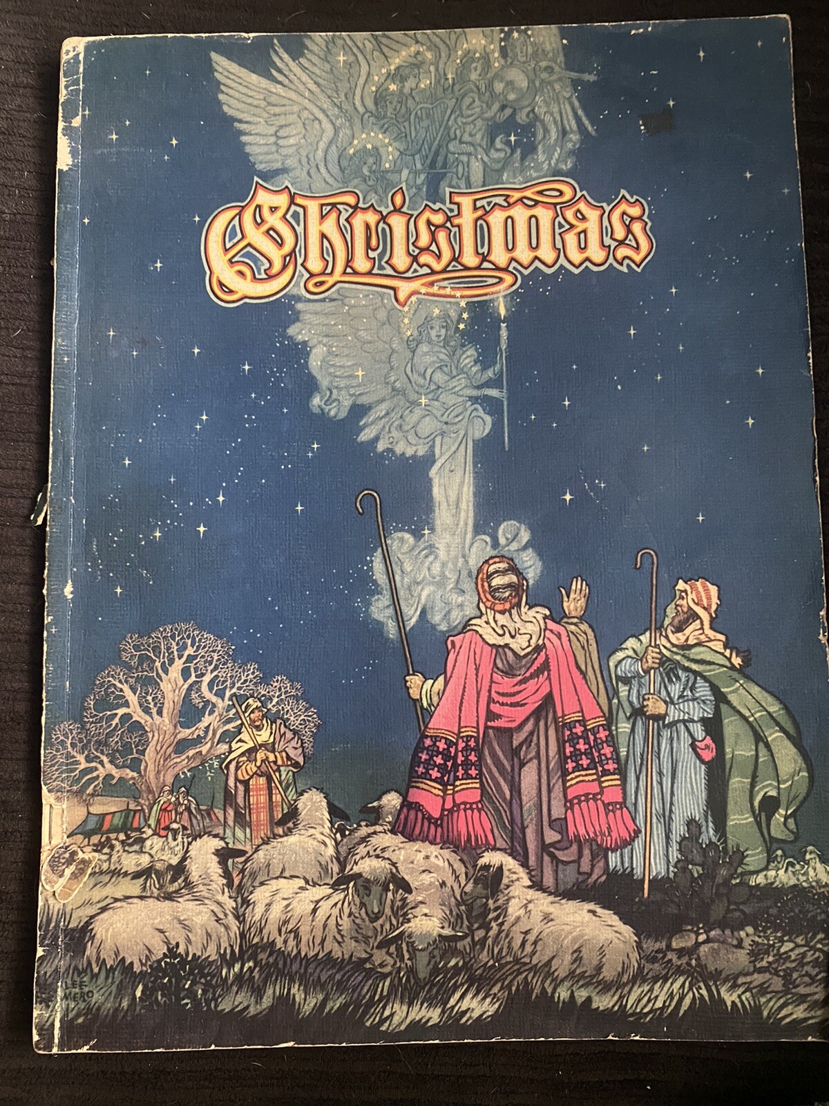 1944 Christmas Volume 14 Annual Of Christmas Literature & Art Haugan 14″ X 10.5″