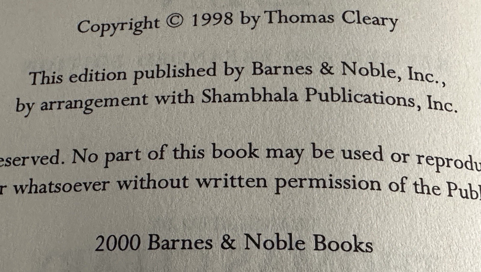 Thomas Cleary – TEACHINGS OF ZEN – Barnes and Noble – 1998 VTG Hardcover w DJ