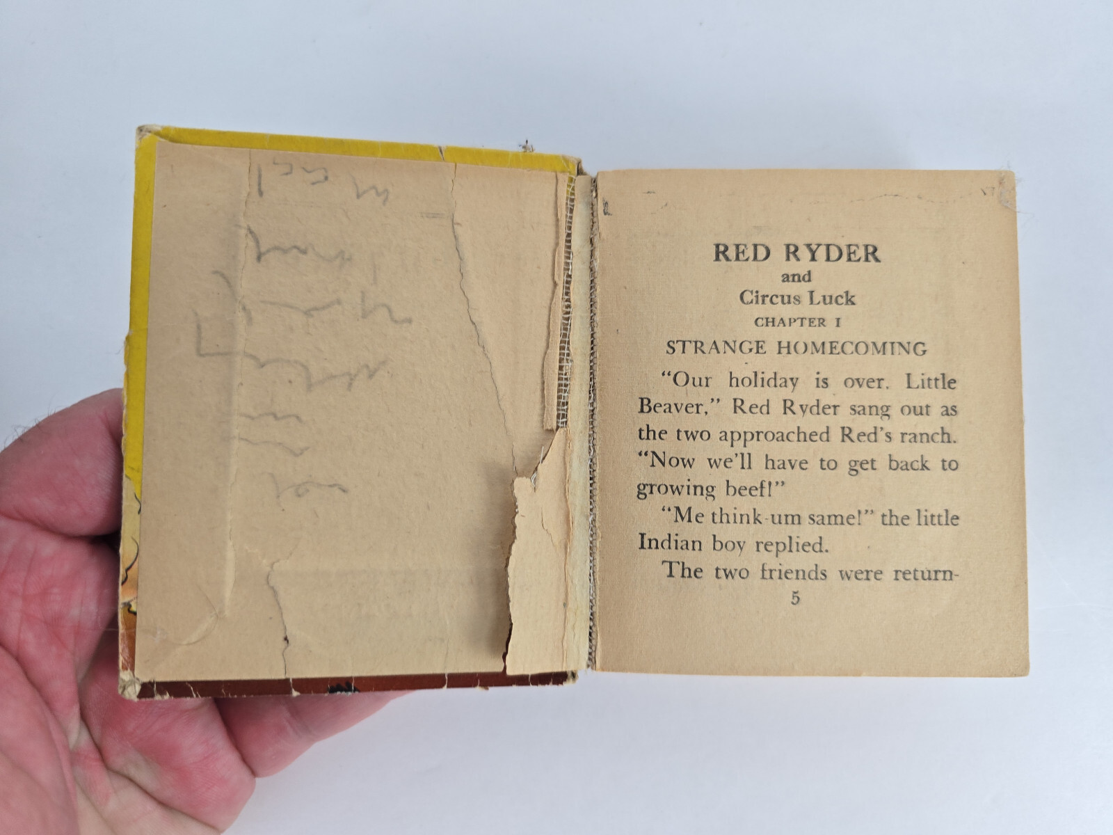VTG 1949 Red Ryder & Circus Luck Better Little Book Whitman 1466 SPLINE DAMAGE (