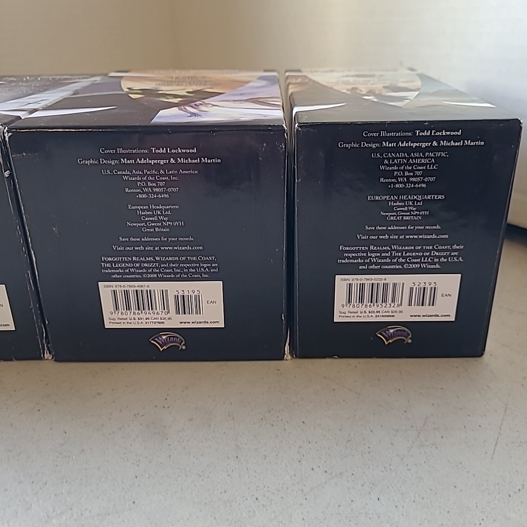 Legends of Drizzt 1 2 4-7 8-13 Salvatore Forgotten Realms Crystal Sojourn Silver