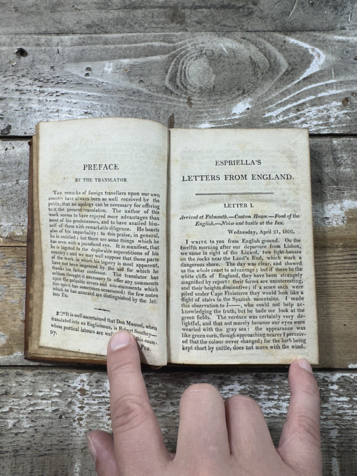 1818 Antique Letter Collection “Letters from England” 2 Volumes, Southey