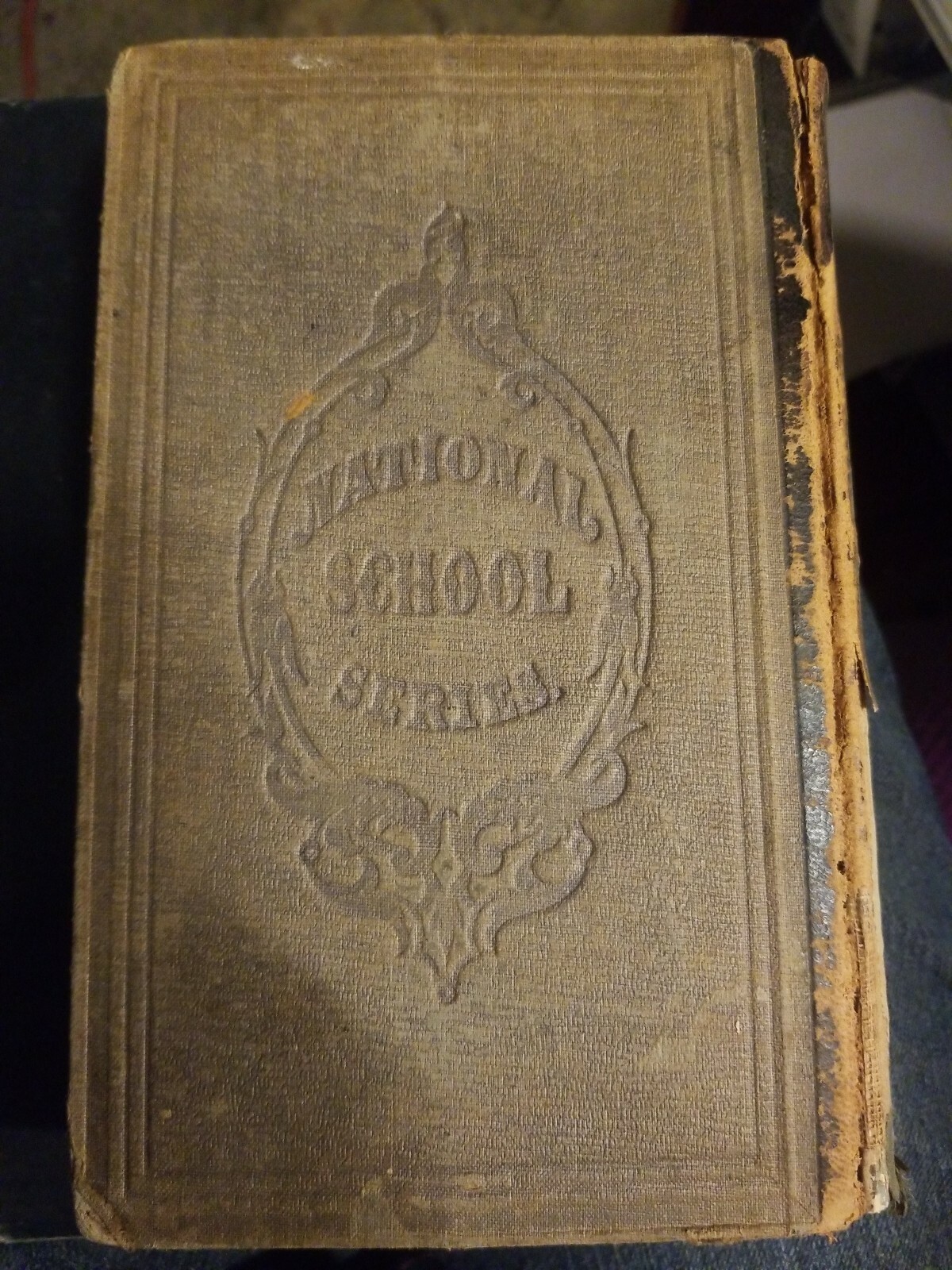 Antique 1863 A. S. Barnes & Burr Hardcover The National Fifth Reader