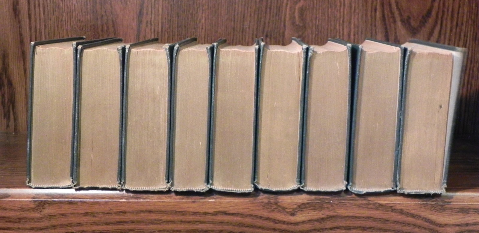 William Makepeace Thackeray – 9 Vols – The Mershon Co – Undated Vintage Book Set