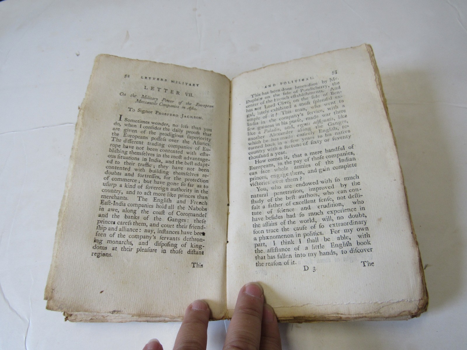 1784 Letters Military and Political From the Italian of Count Algarotti