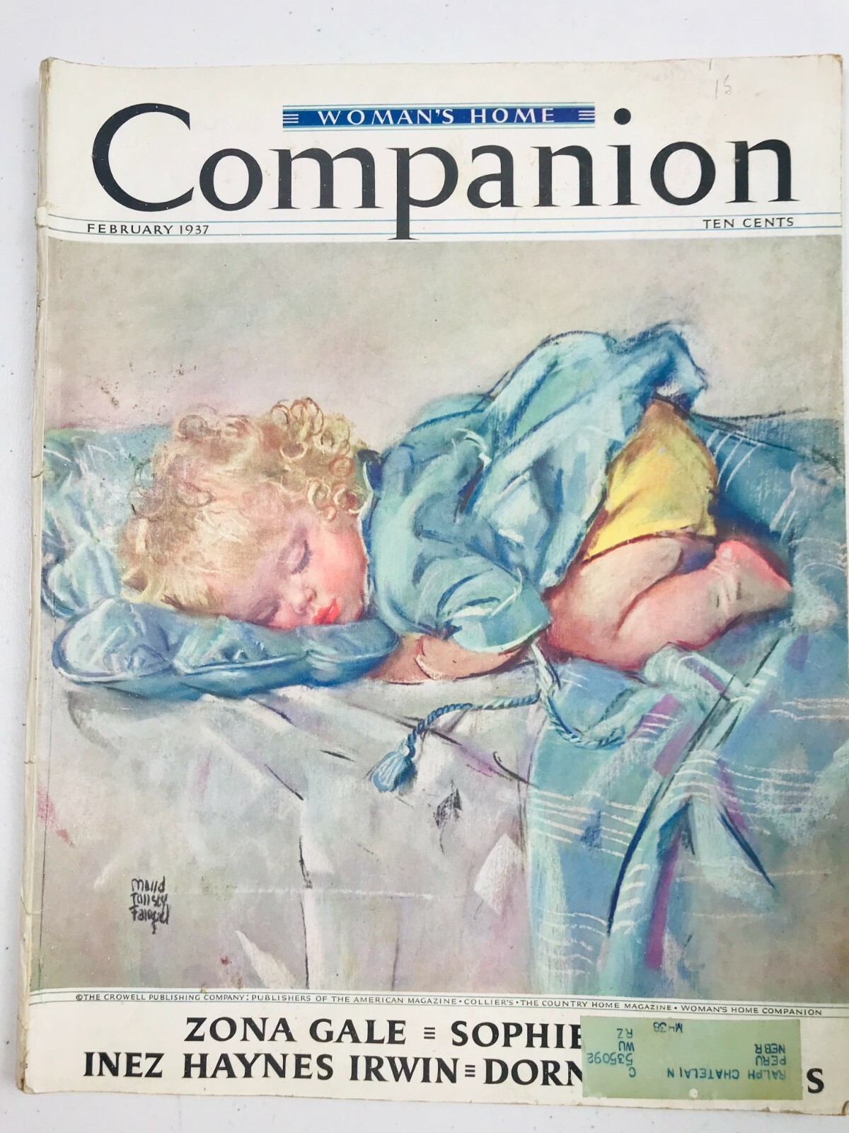 WOMEN’S HOME COMPANION MAGAZINE FEB 1937 DIONNE QUINTUPLETS FORD DODGE LUX HIND.