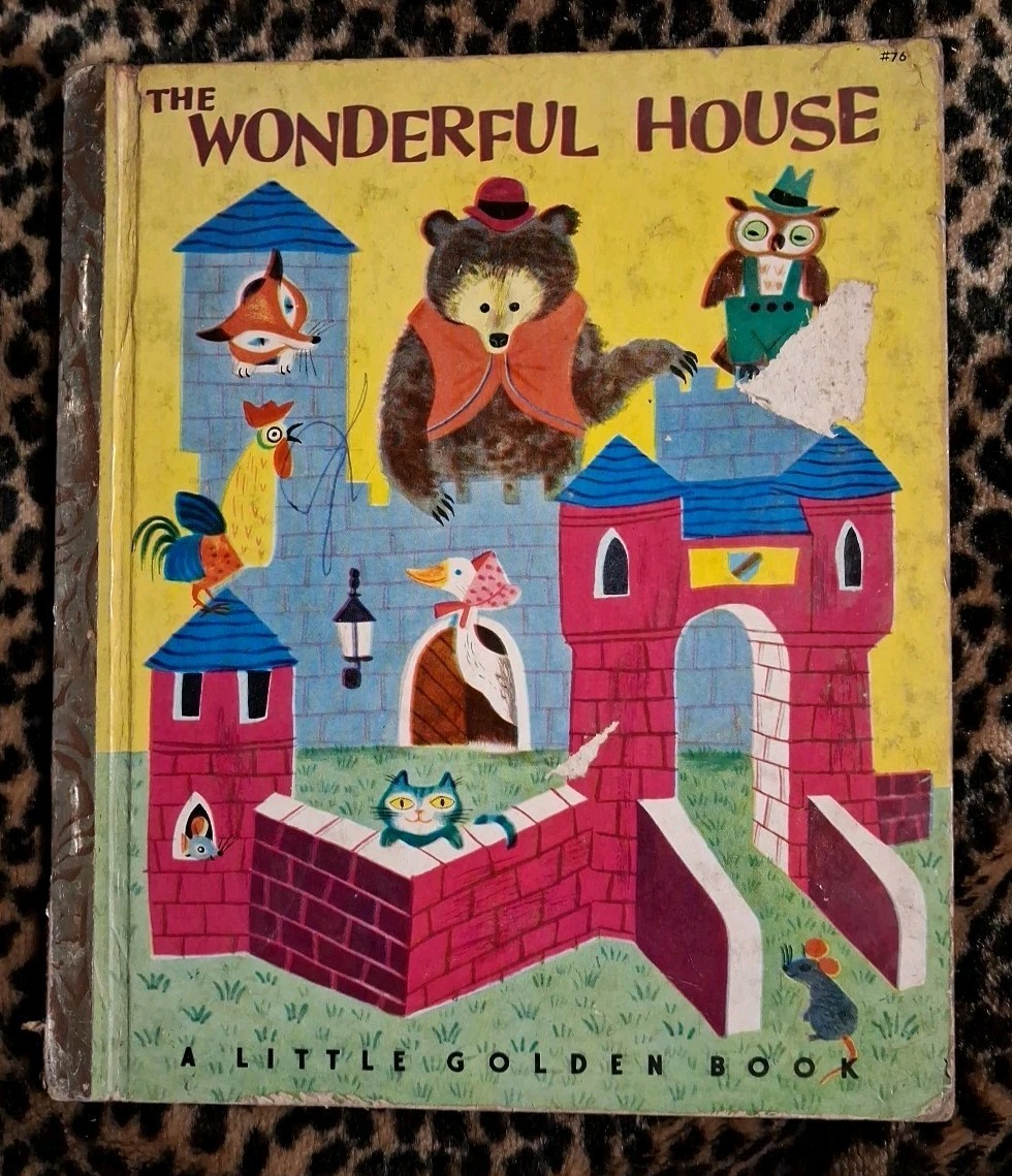 The Wonderful House By Margaret Wise Brown (Golden Book- 1st „A“ print)