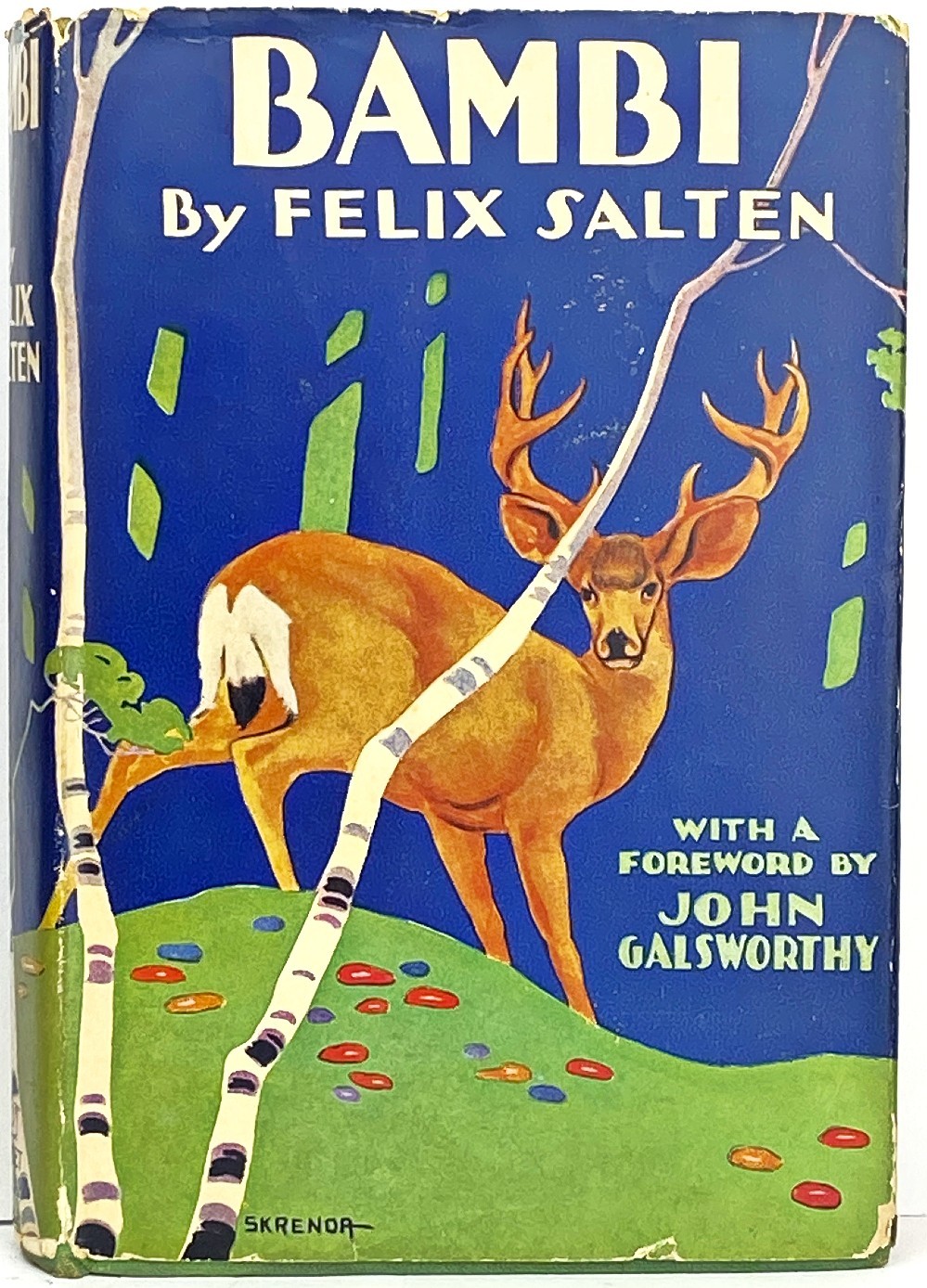 ©1928 BAMBI Antique FELIX SALTEN childrens Deer ART DECO Disney RARE ILLUSTRATED