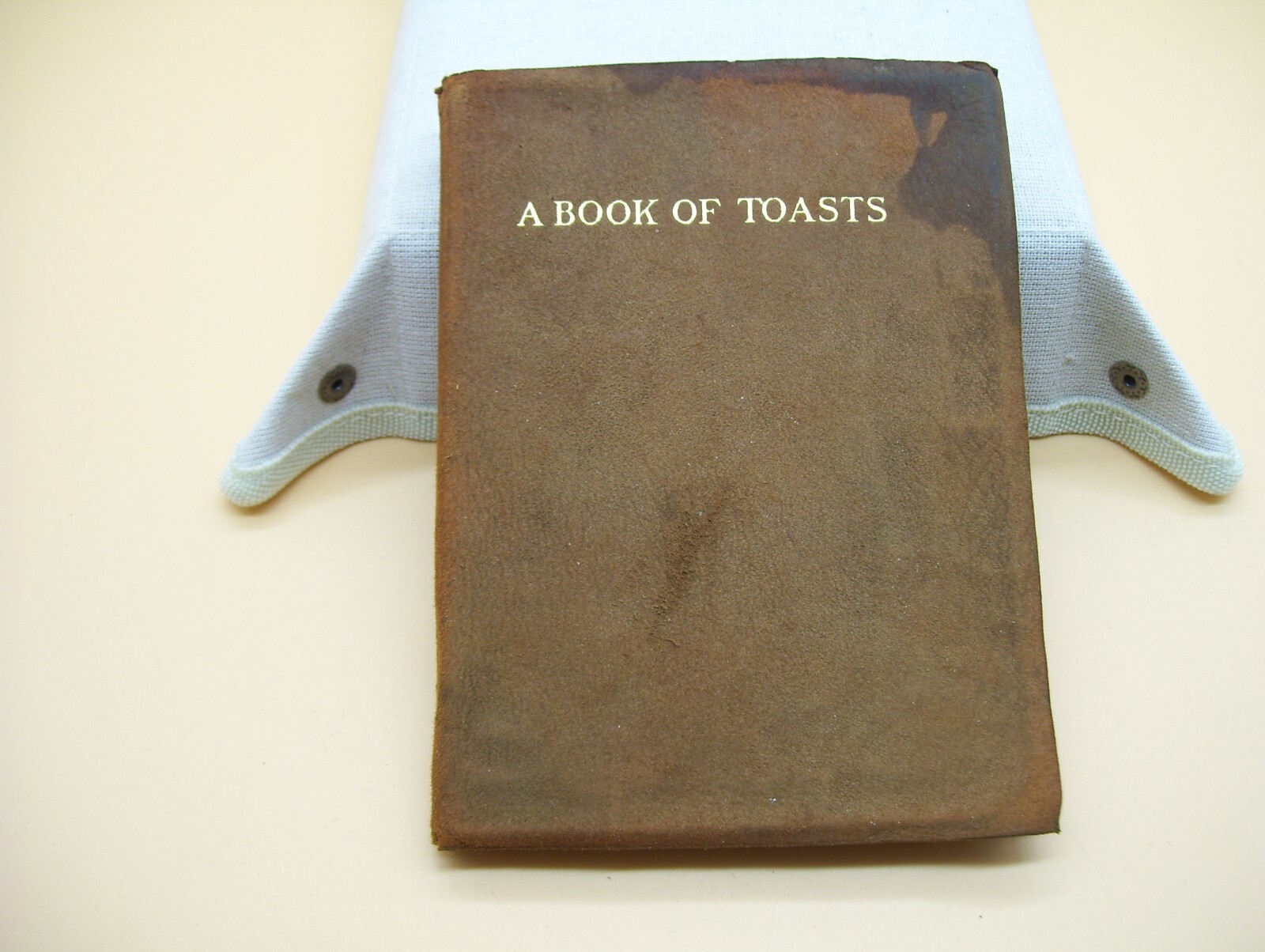 Antique 1902 A Book Of Toasts Soft Leather Bound Book Minna Thomas Antrim Rare