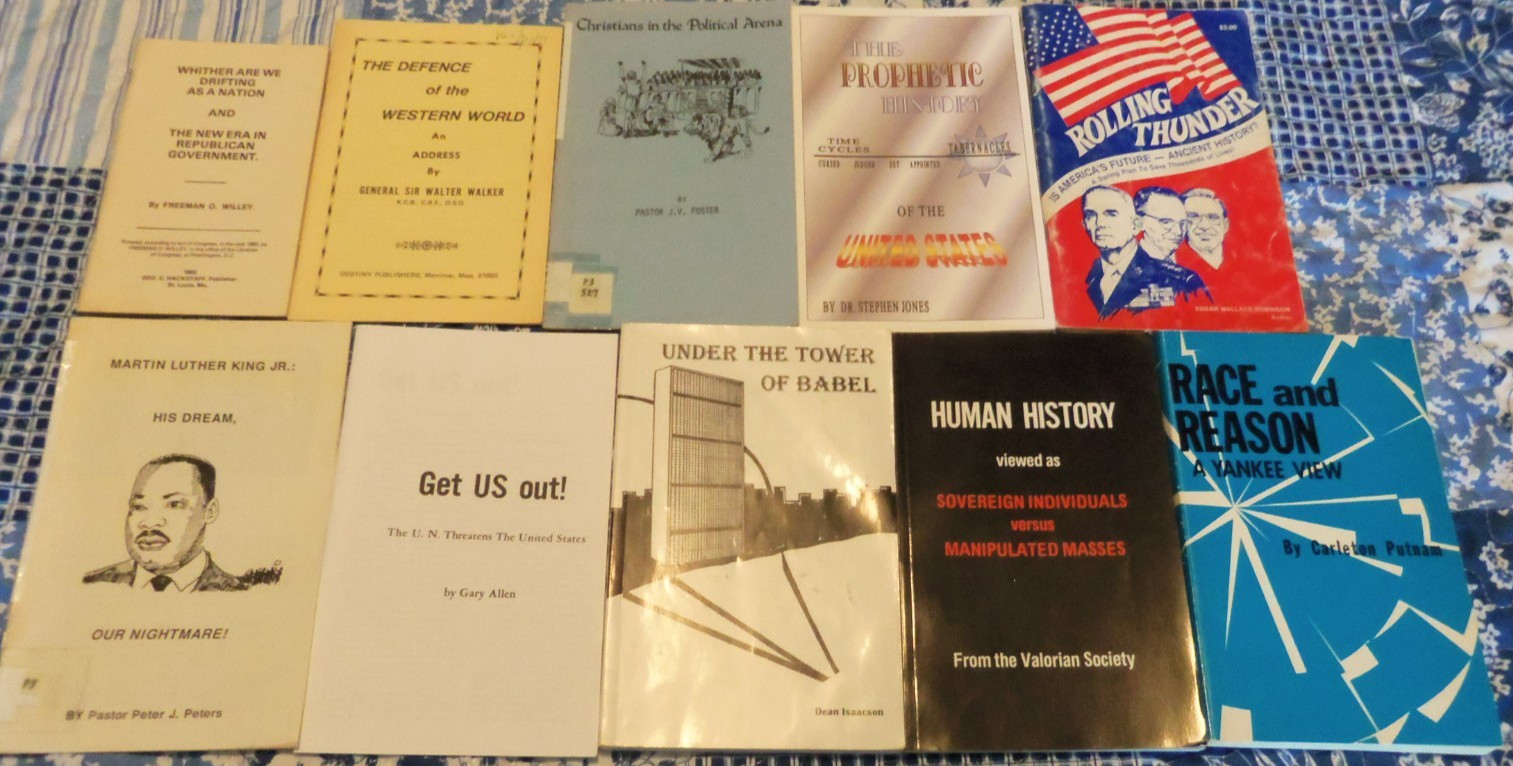 Lot of 10 Conspiracy, Politics, Race, UN Books/Booklets FREE SHIPPING