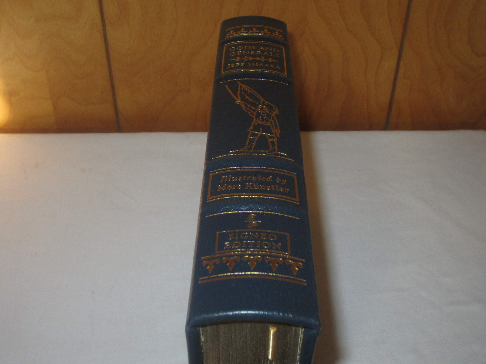 SIGNED Easton Press GODS AND GENERALS Jeff Shaara & Kunstler LEATHER FINE RARE!