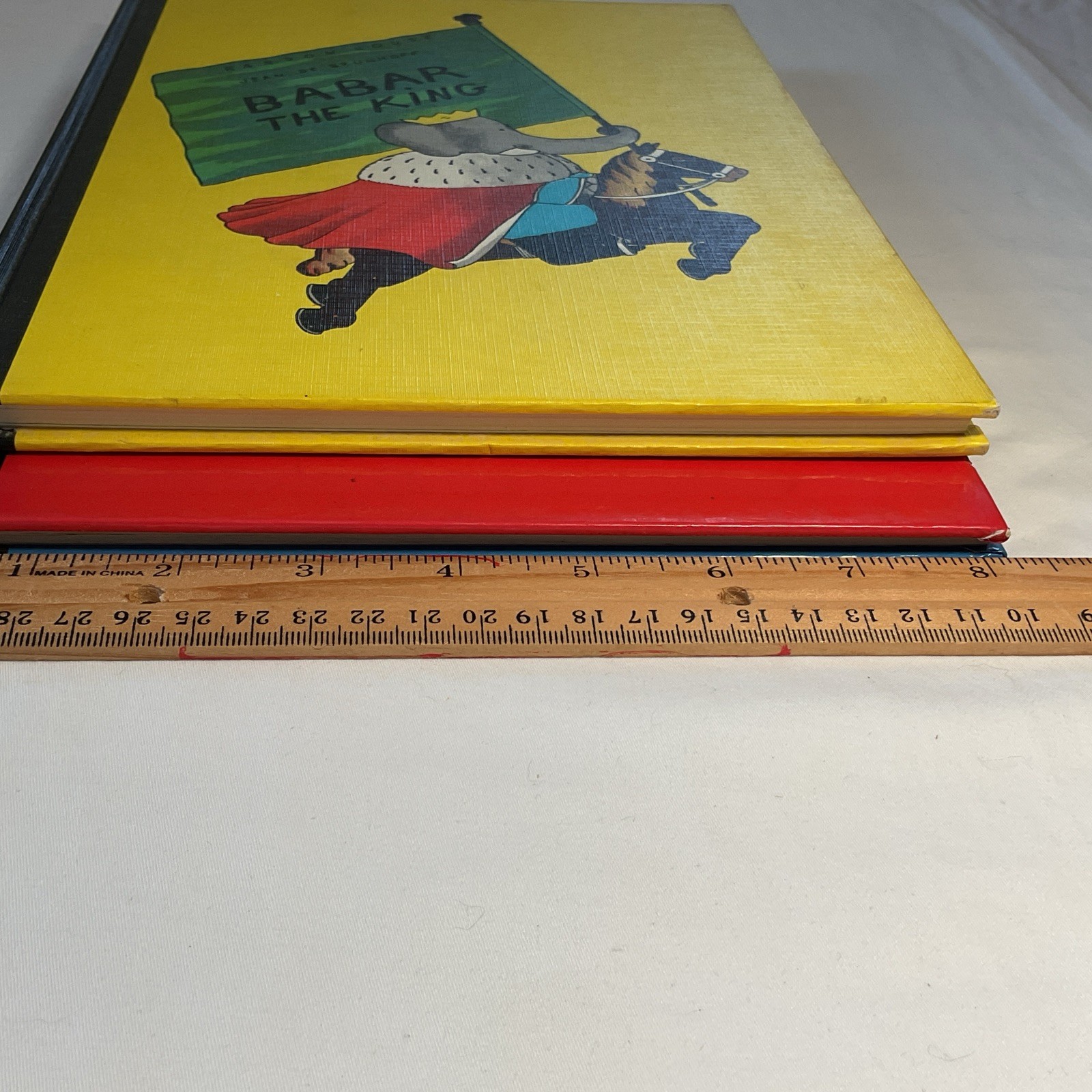 VTG Children’s Books The Story of Babar and Babar The King Jean de Brunhoff 1963