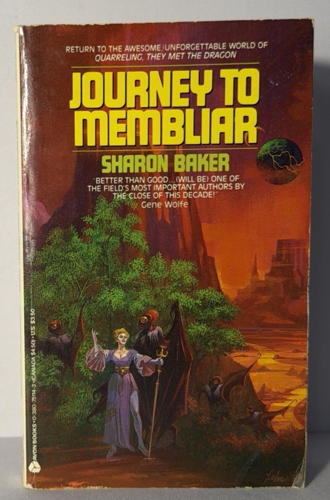 Sharon Baker – Journey to Membliar They Met The Dragon Avon First Printing 1987