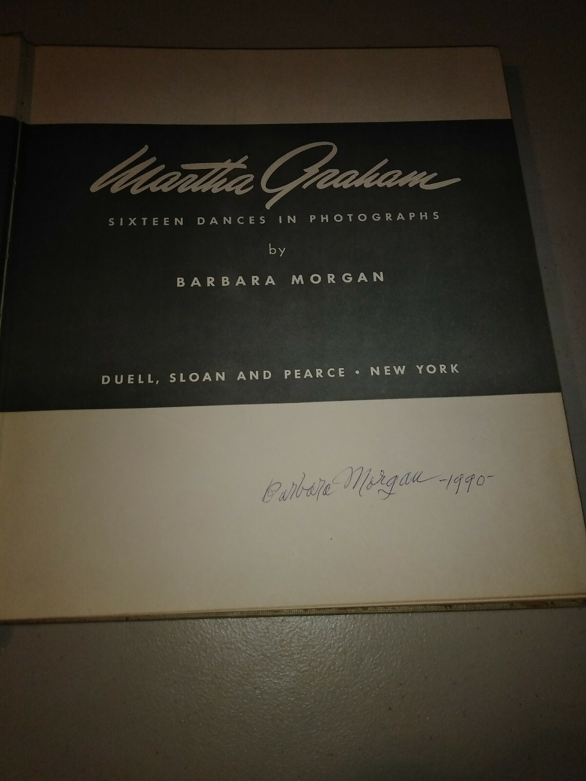 Martha Graham 16 dances in photographs 1941 1st ed signed by author Barbara…