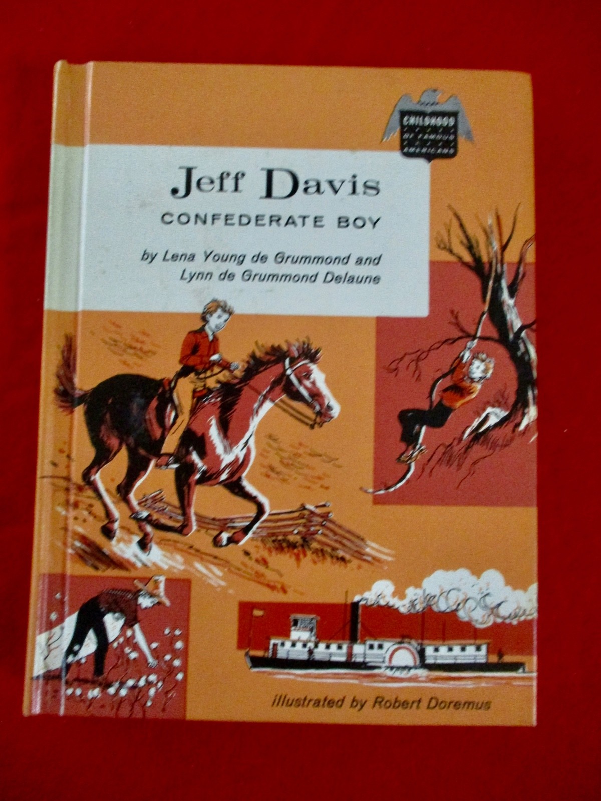 JEFF DAVIS Confederate Boy 1960 Childhood Famous Americans