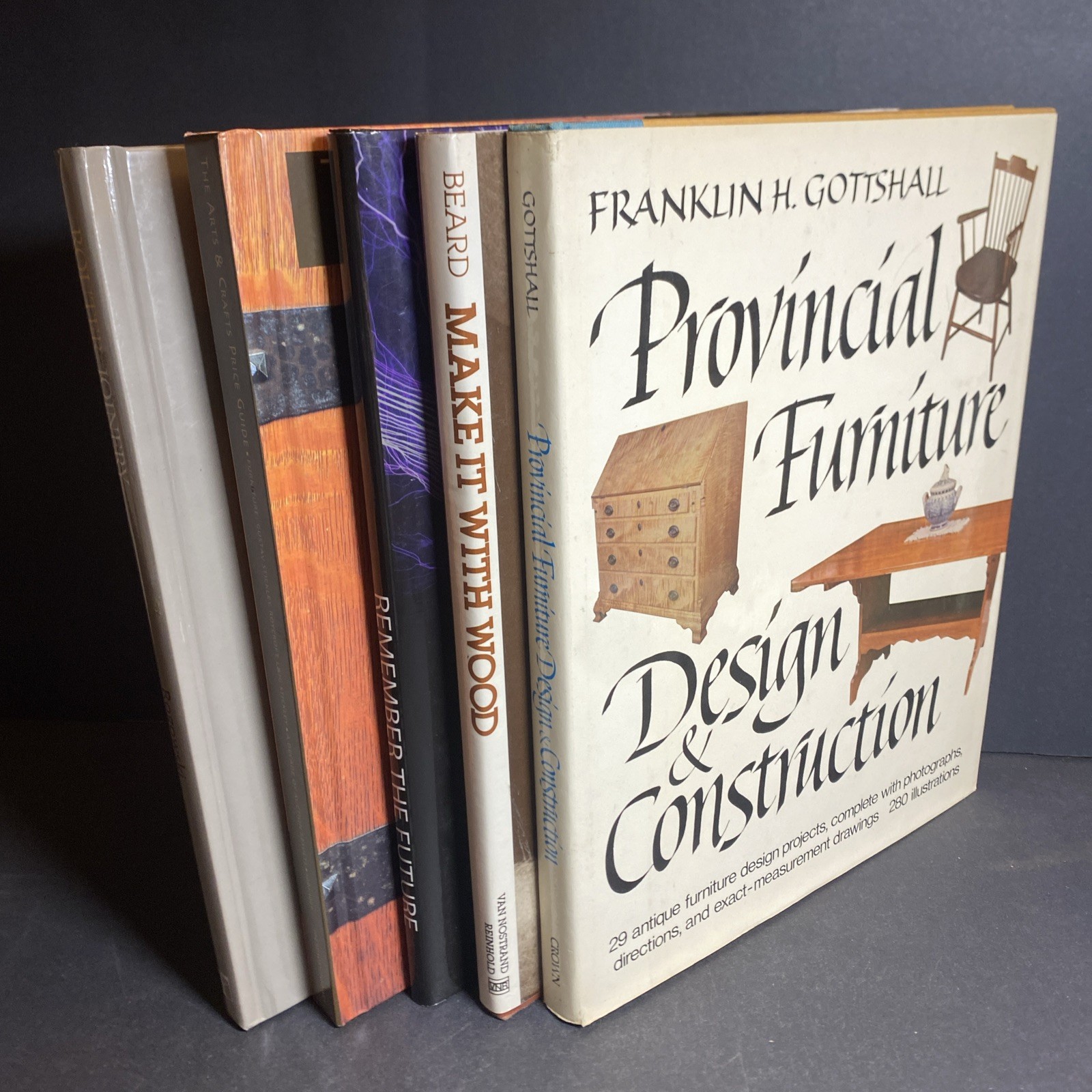 Woodworking History: Assorted Lot of 5 Woodworking Books (4) / MSR