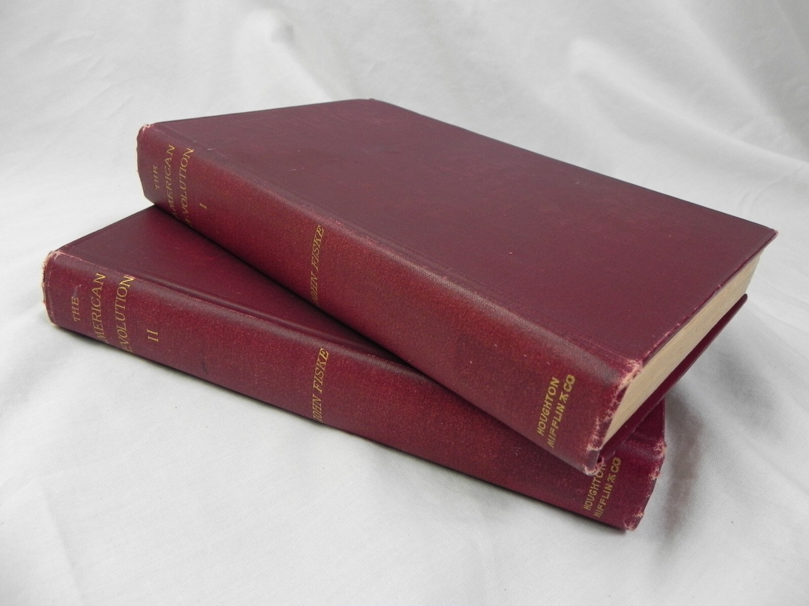 1891 Antique US History „The American Revolution“ Two Volumes. John Fiske
