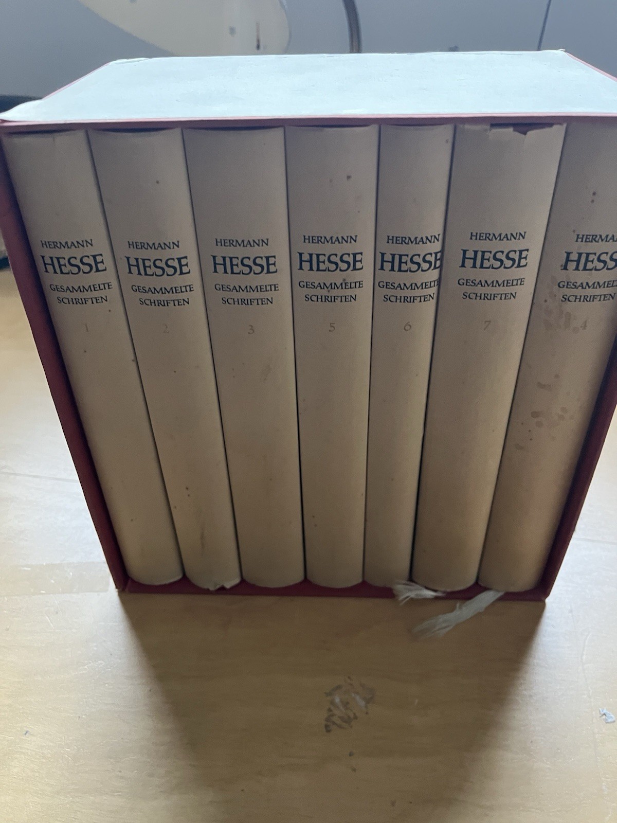 1978 Herman Hesse Gesammelte Schriften In German in 7 HC volumes boxed set