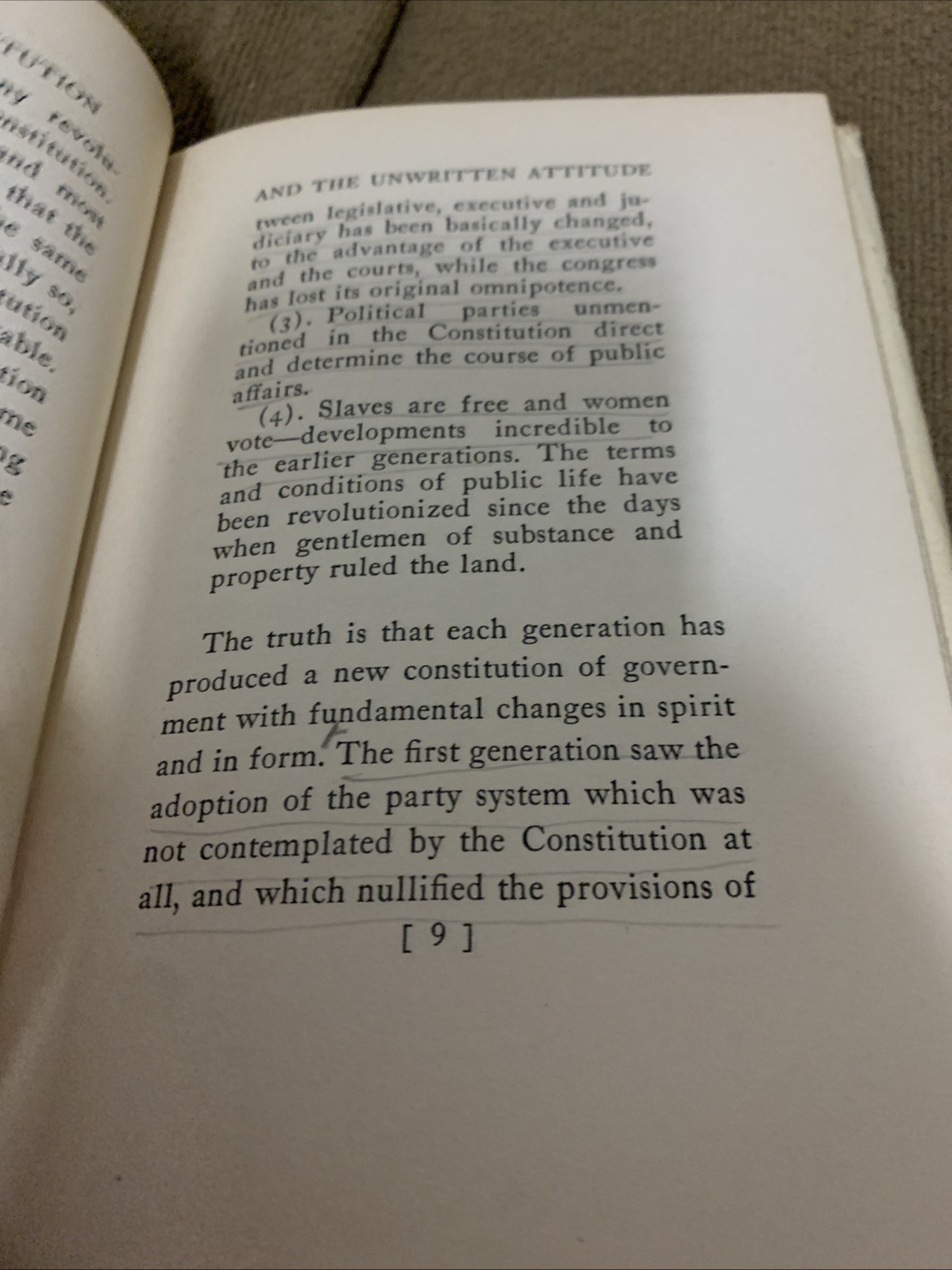 The Written Constitution Charles Edward Merriam 1931 Vintage Political Science