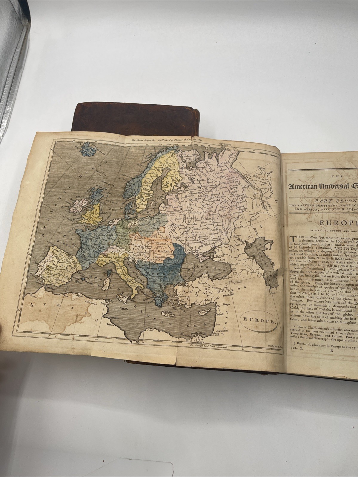 The American Universal Geography Or View By Jedidiah Morse / 1805 2vols Maps
