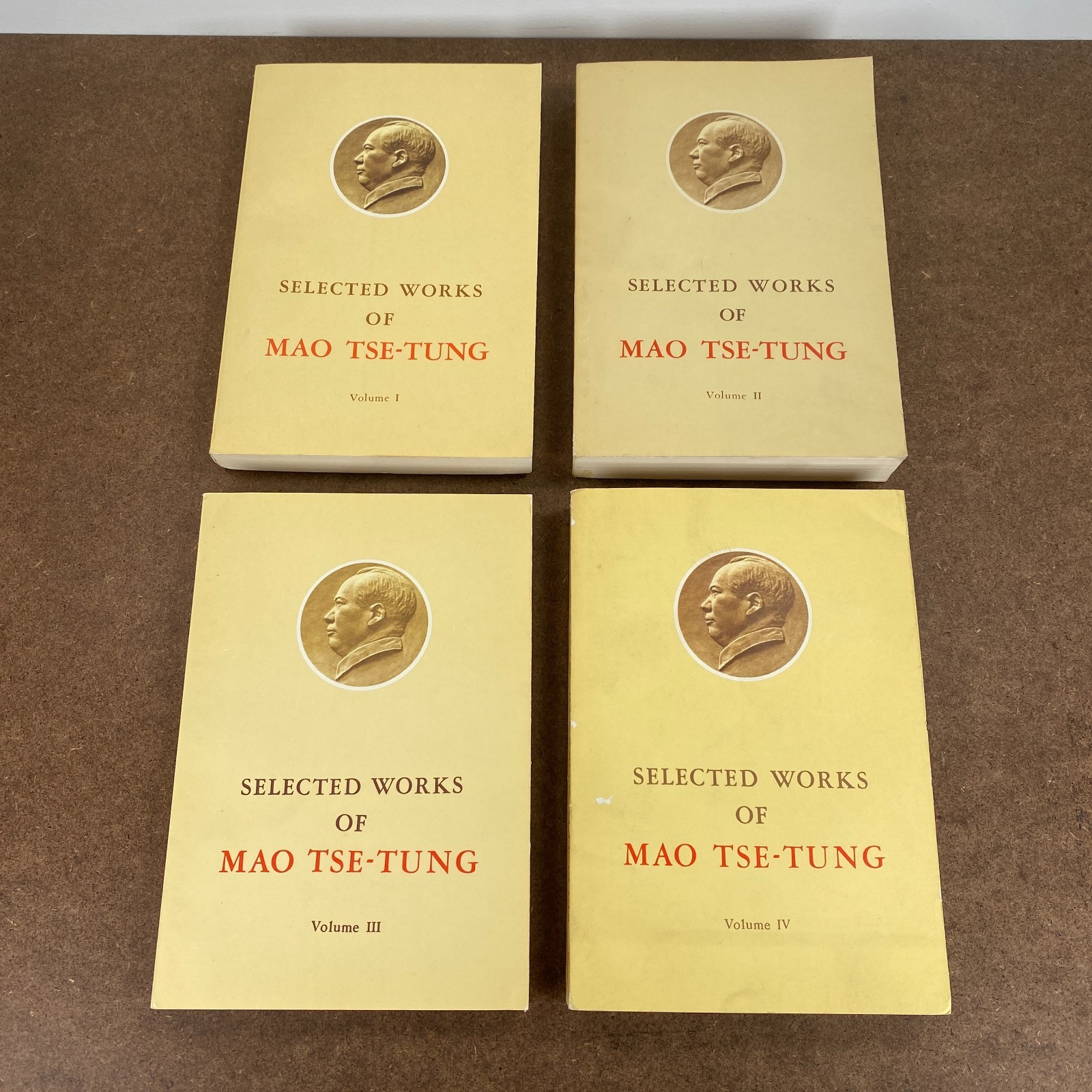 Selected Works Of Mao Tse-Tsung Vol 1-4 Foreign Languages Press Communism