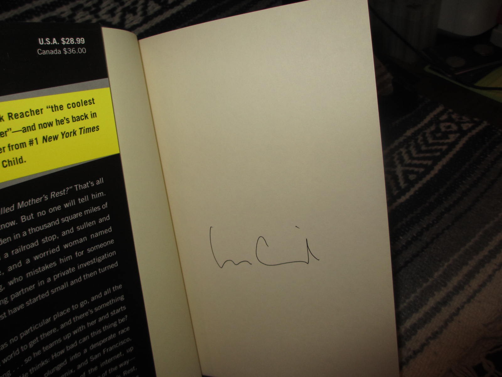 Make Me: Lee Child, Signed Hardcover; 1st/1st Edition [ A Jack Reacher Novel ]