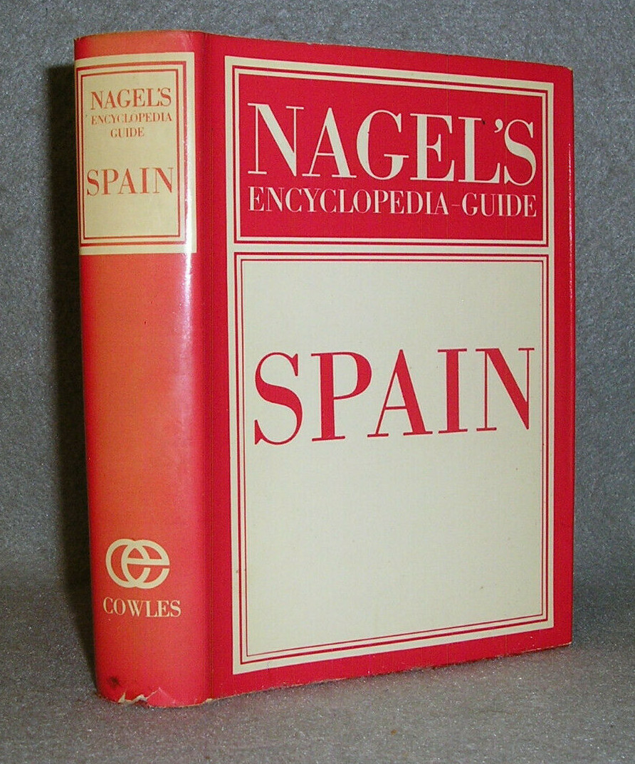 Vintage Travel Tour Book Spain Nagel’s Guide Maps Plans Illustrated w/DJ 1968