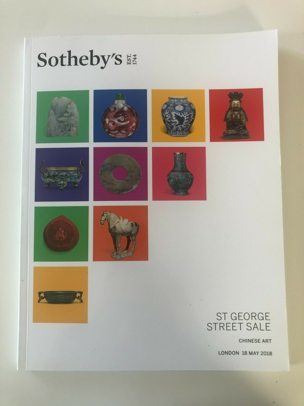 SOTHEBY’S – ST GEORGE STREET SALE – CHINESE ART – LONDON 18 MAY 2018 – P/B