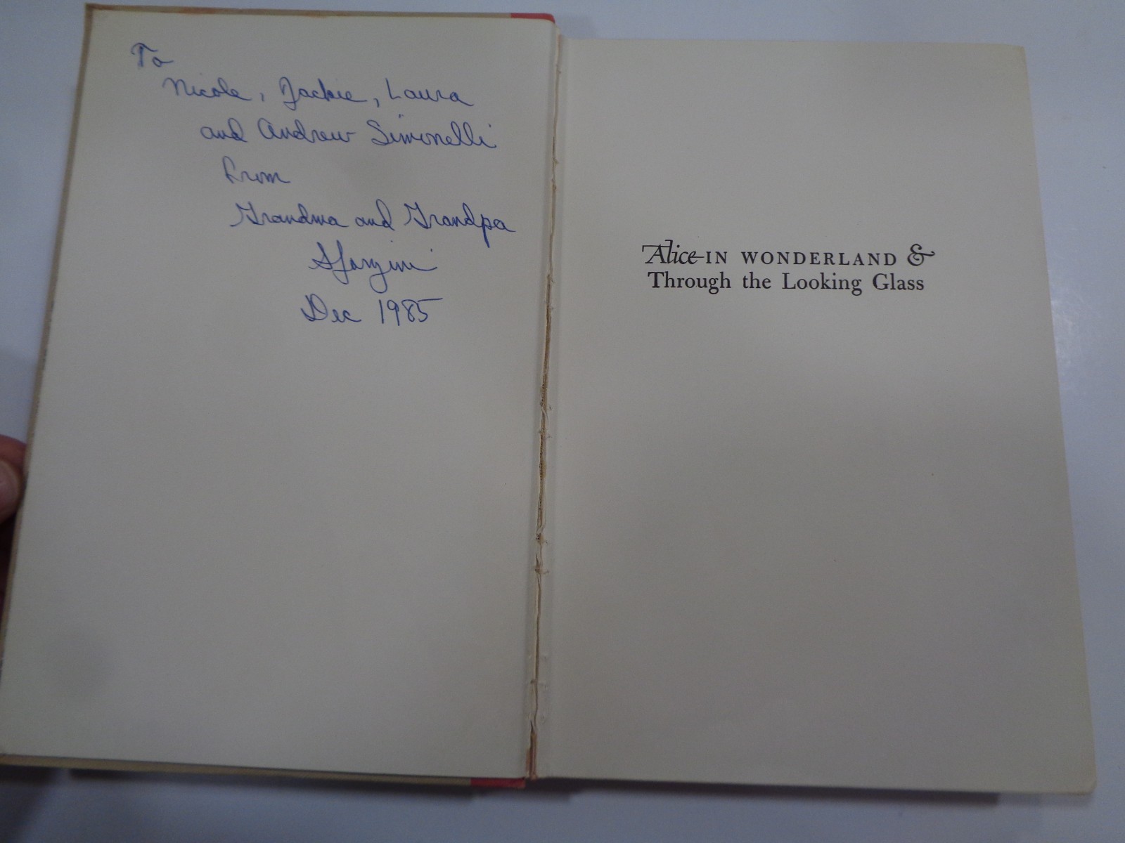 Illustrated Junior Library Carroll Alice in Wonderland, Looking Glass 1946 W/Box