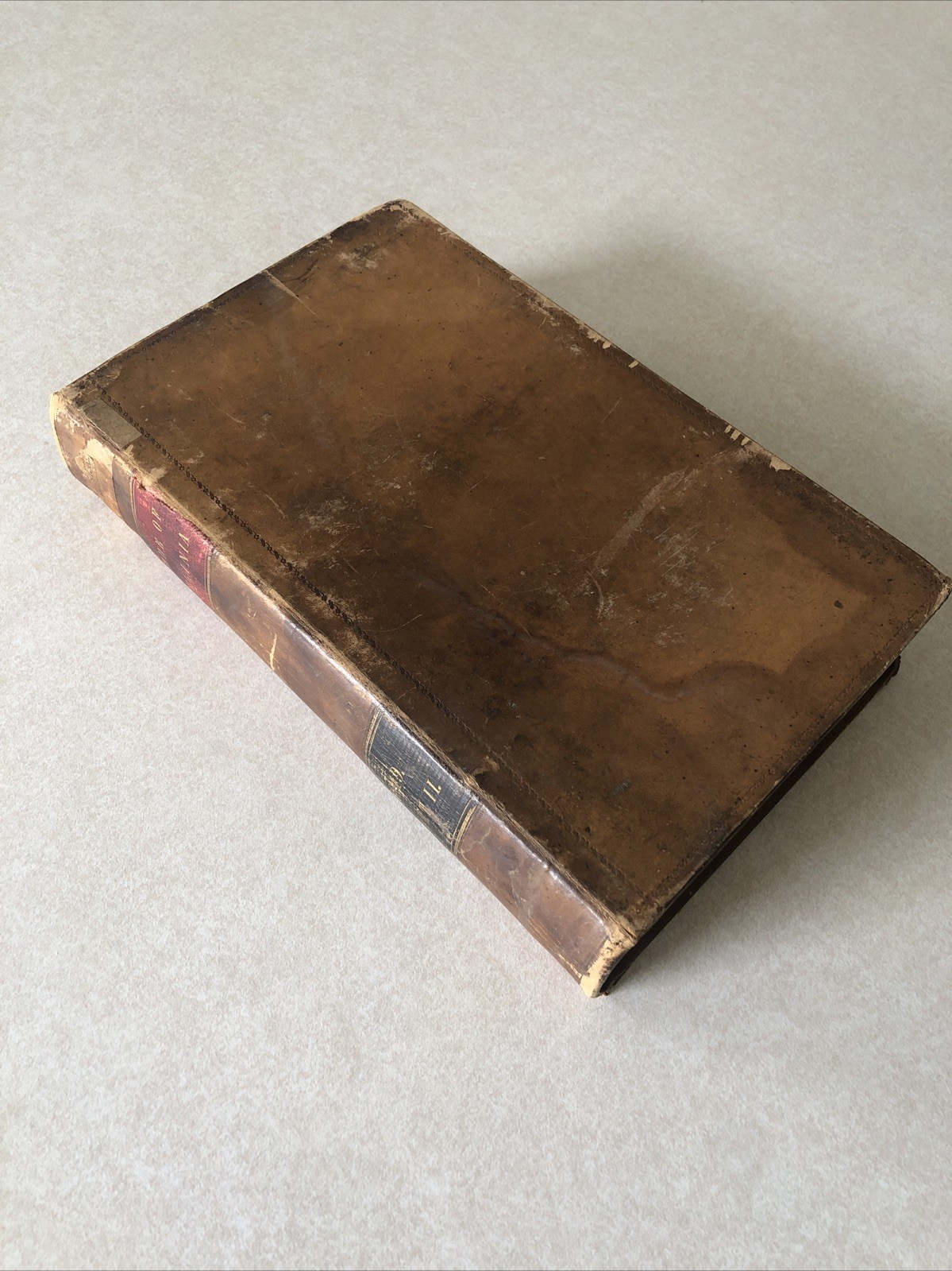 1849 Code of Virginia Part II Antique Leather State Legal Book Pre Civil War Law