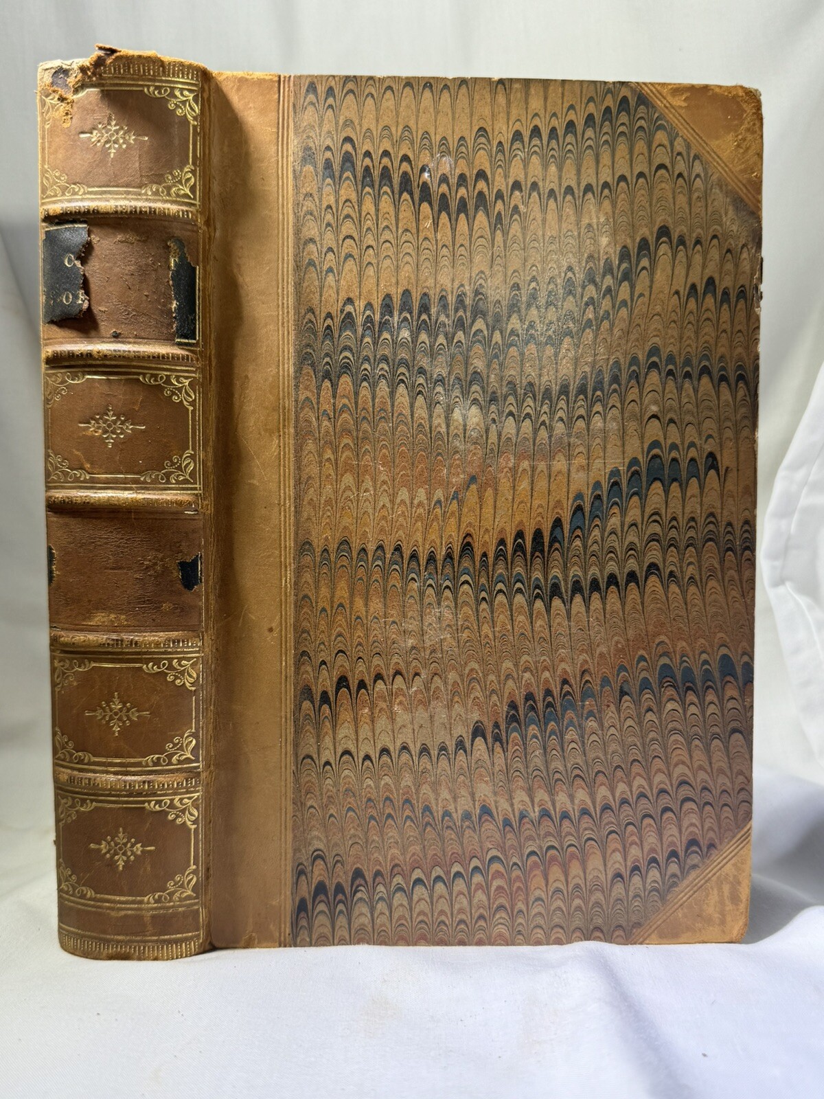 ANTIQUE 1851 HISTORY OF THE CONQUEST OF PERU by William H. Prescott Vol. I Gift