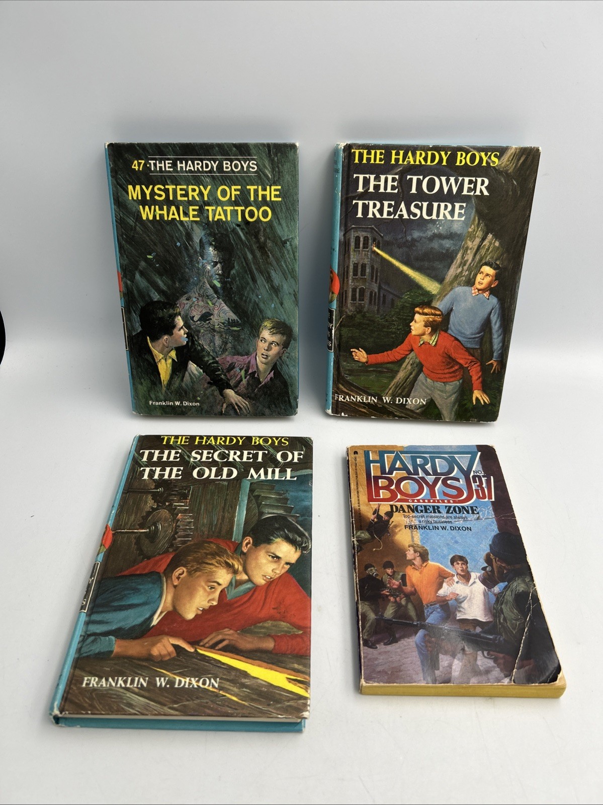 VTG The Hardy Boys Lot Of 4 HB PB Mix Whale Tattoo Tower Treasure Old Mill GUC