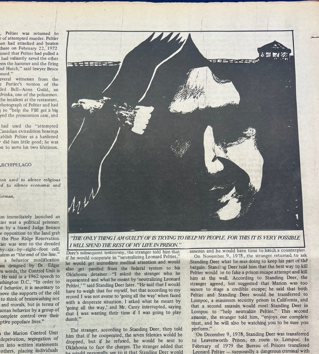 Akwesasne Notes Leonard Peltier Mohawk Native American Indian News Revolution