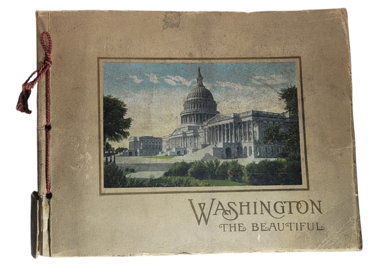 1920 Washington DC the Beautiful Charles B Reynolds Souvenir Booklet Color Plate