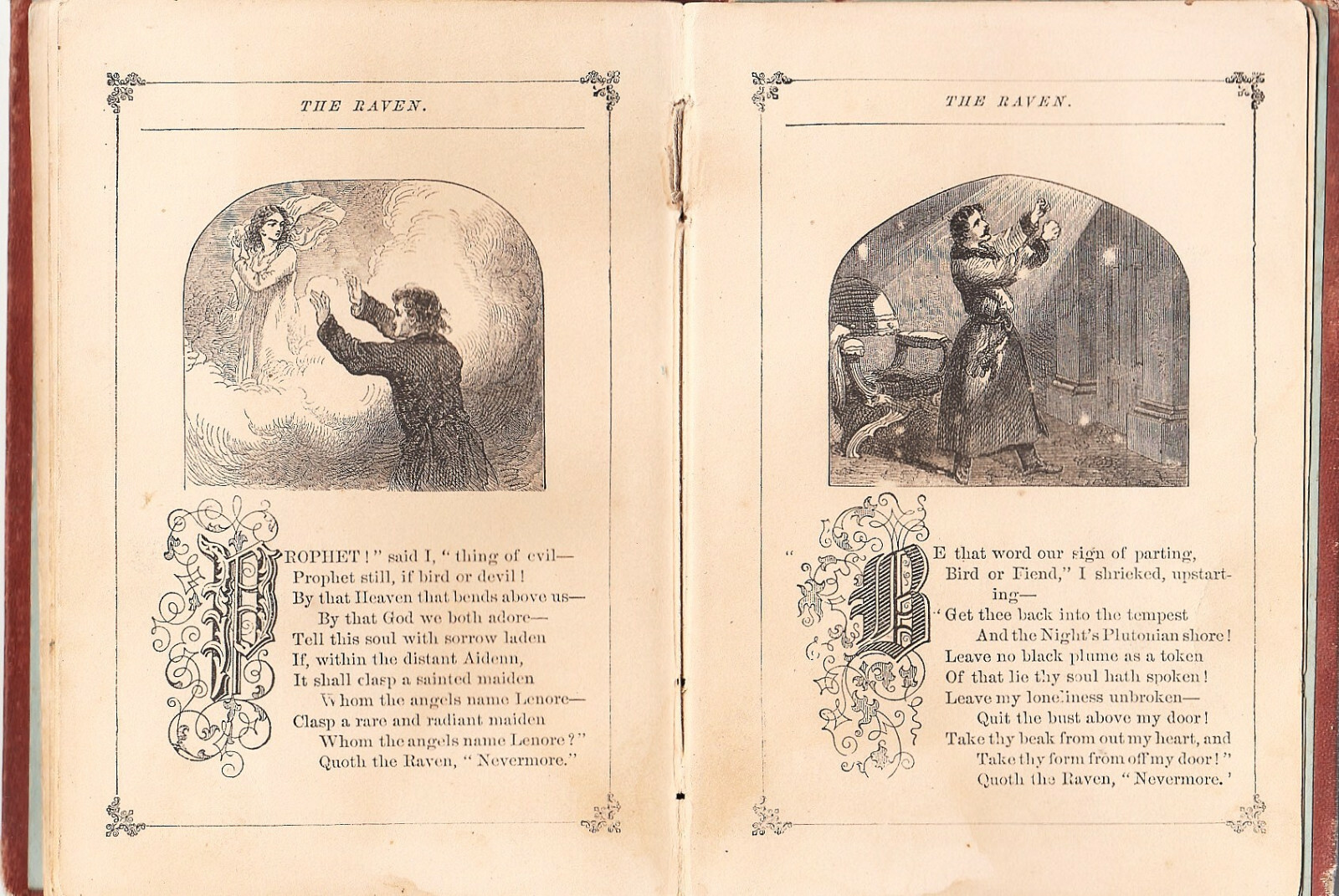 THE RAVEN (1870) EDGAR ALLAN POE, W. JENNINGS DEMOREST, 1ST SEPARATE EDITION