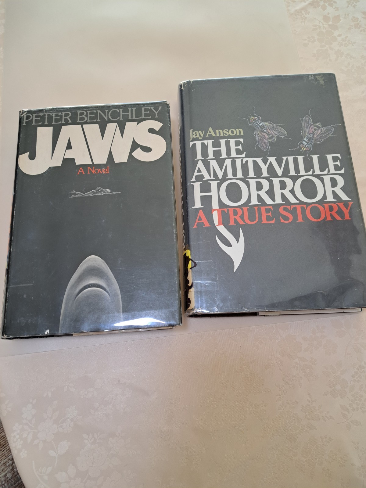 1st Edition(?) Jaws Peter Benchley And Amityville Horror Jay Anson