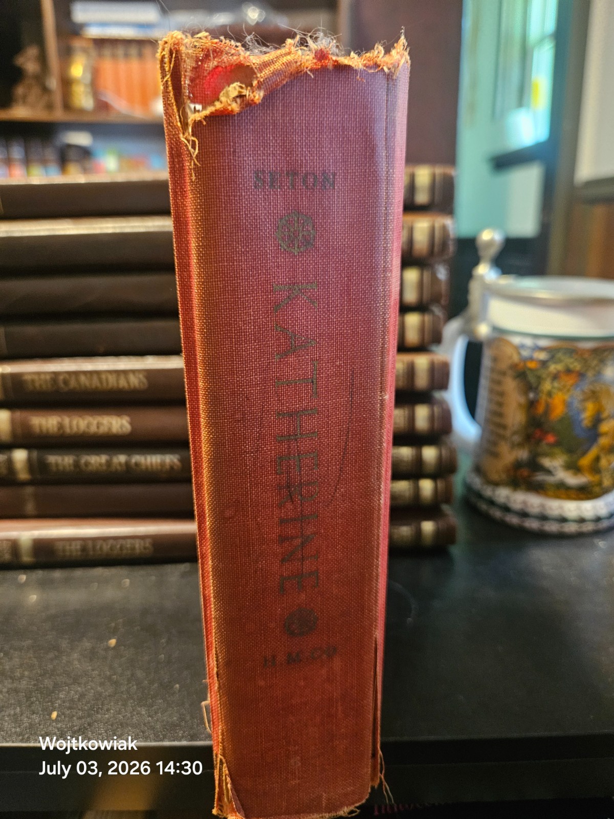 116# Katherine Anya Seton 1954 Houghton Mifflin First Ed HC No DJ
