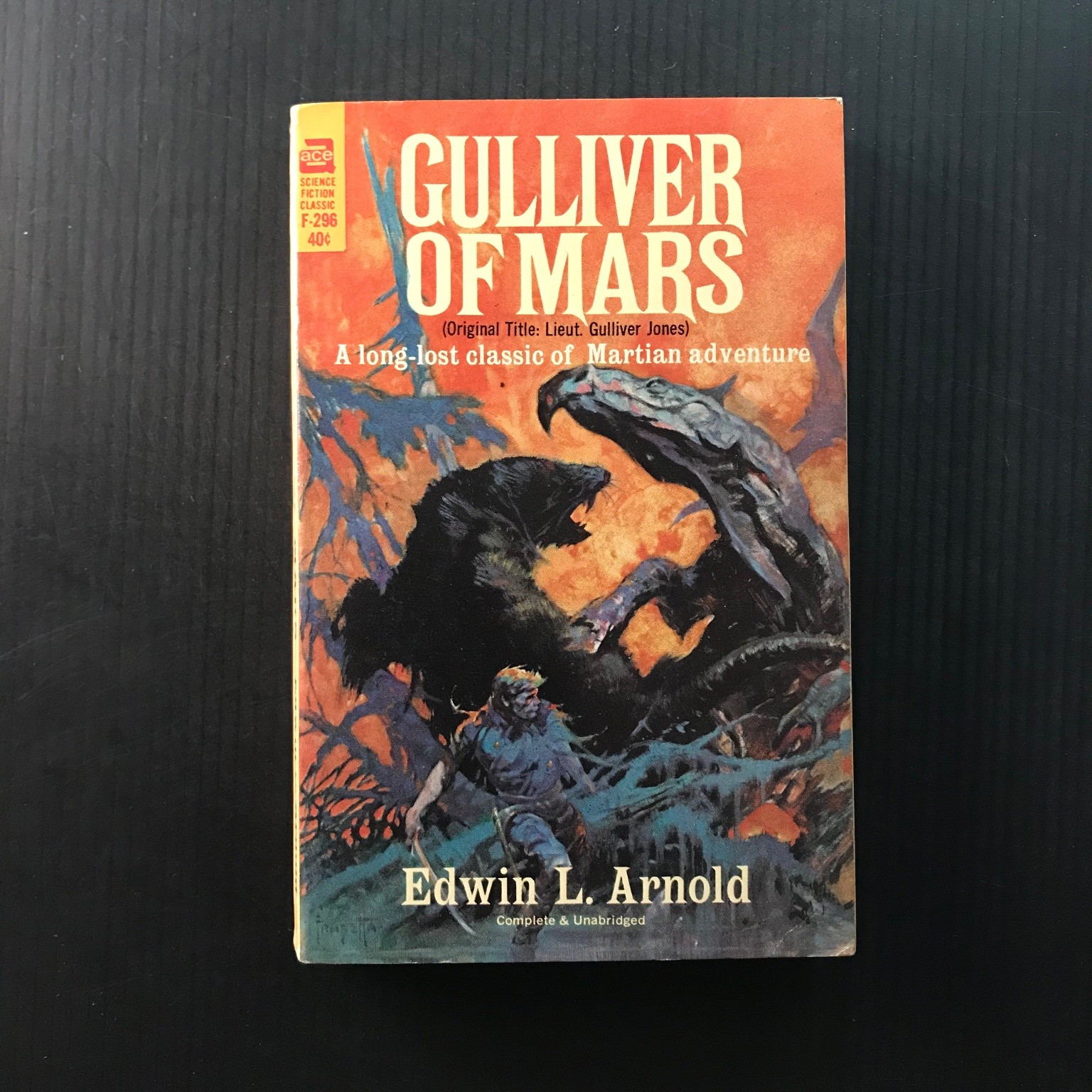 Gulliver of Mars Edwin L. Arnold Ace F-296 1964 Frank Frazetta Art SF