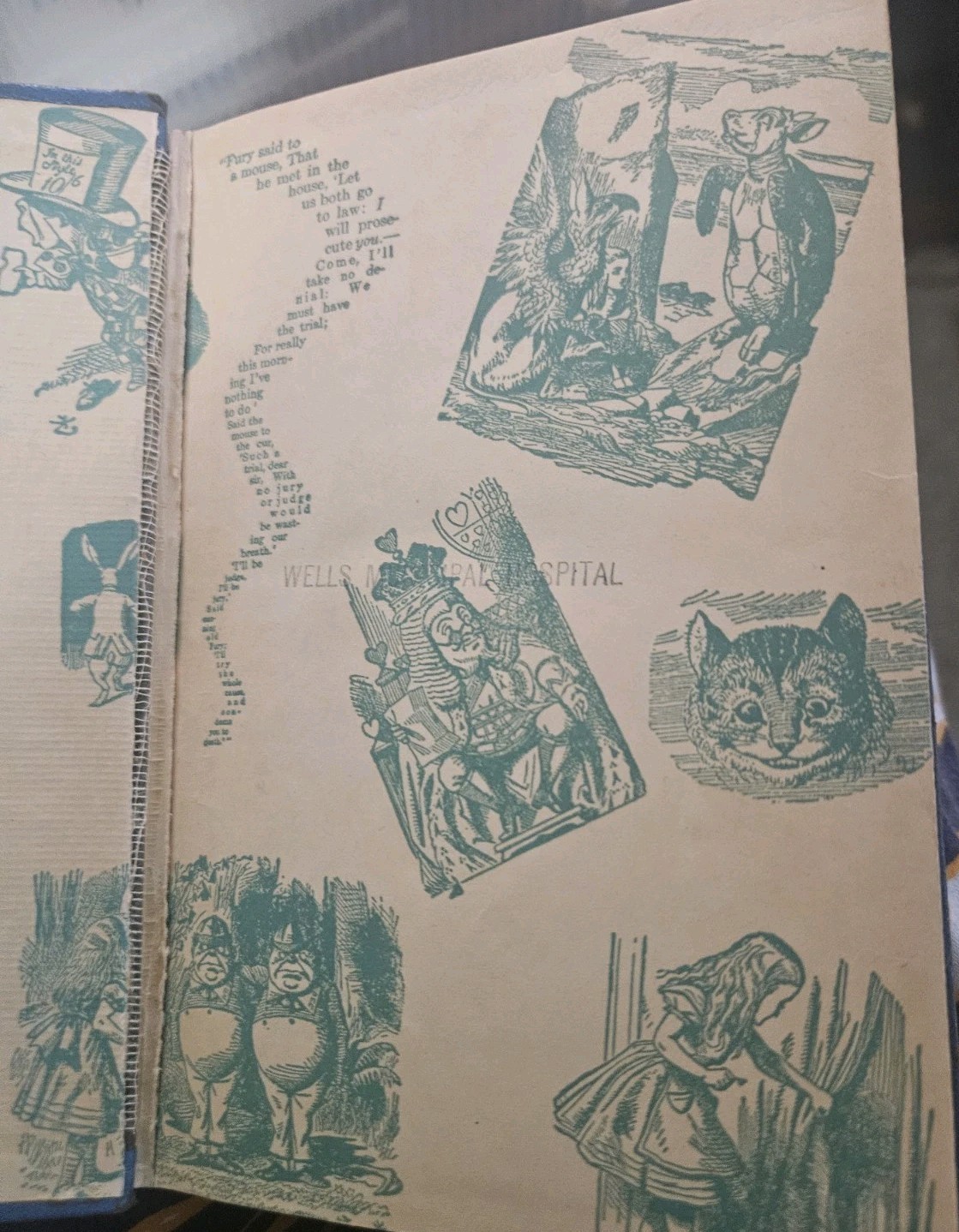 Alice In Wonderland 1930’s Published By Grosset & Dunlap Hardcover Vintage