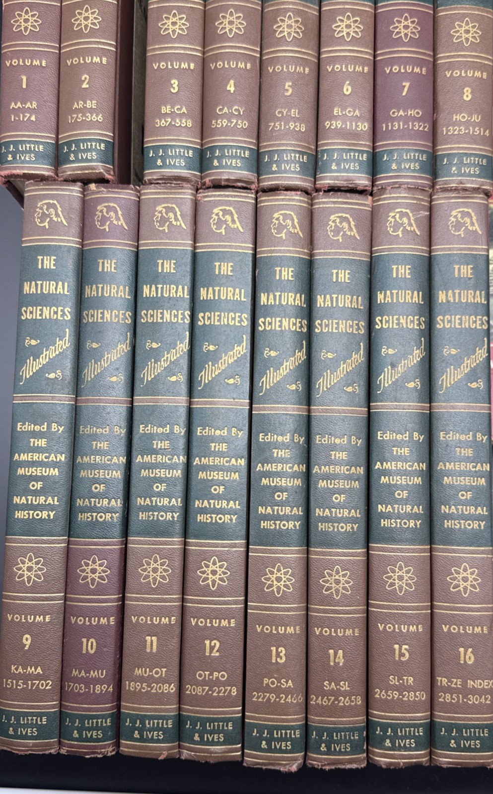The Natural Sciences Illustrated Vol 1-16 Complete Set (1959) Museum Nat History