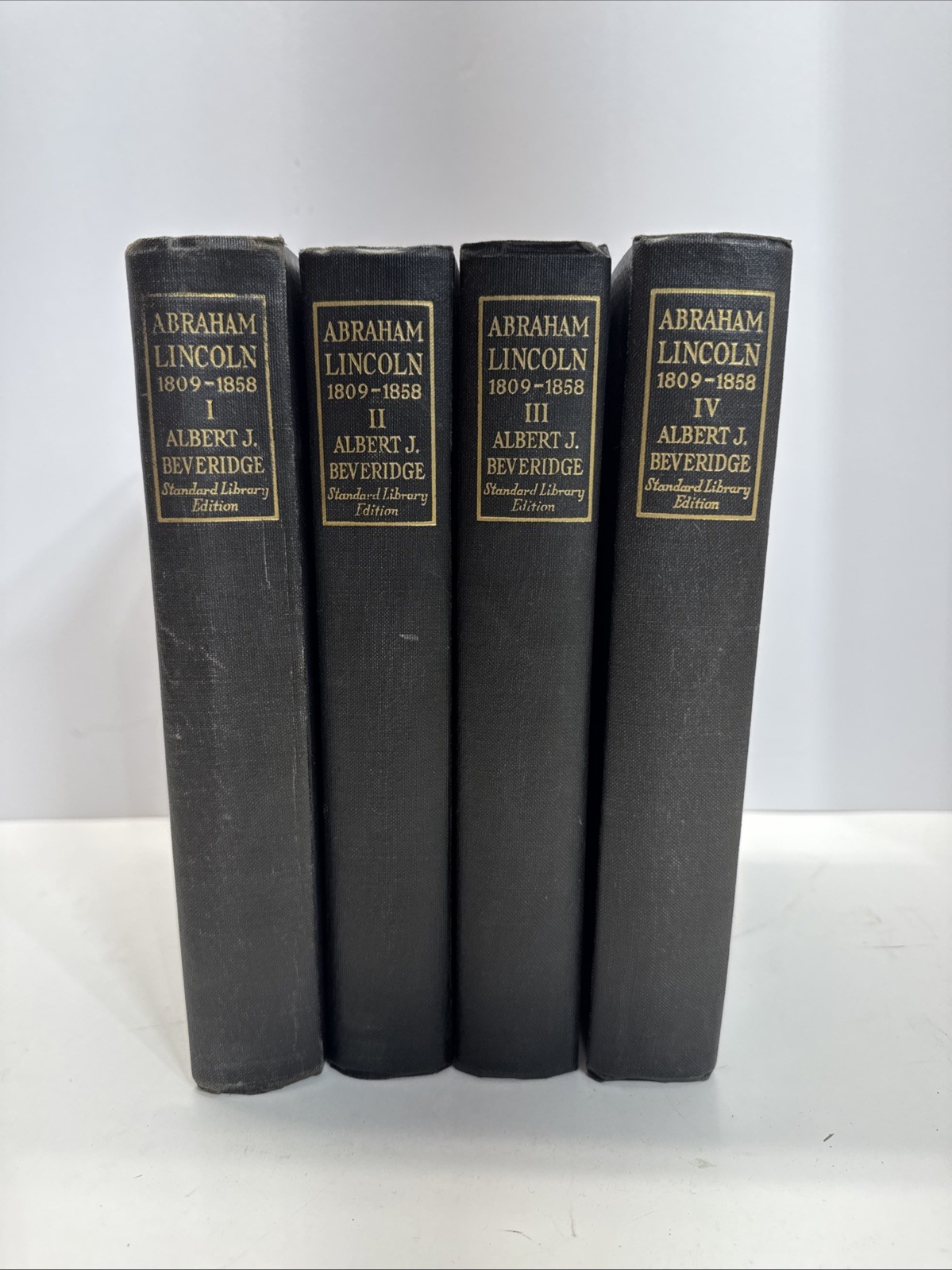 Abraham Lincoln 1809–1858 Albert J Beveridge Standard Library Edition 4 Vol. Set