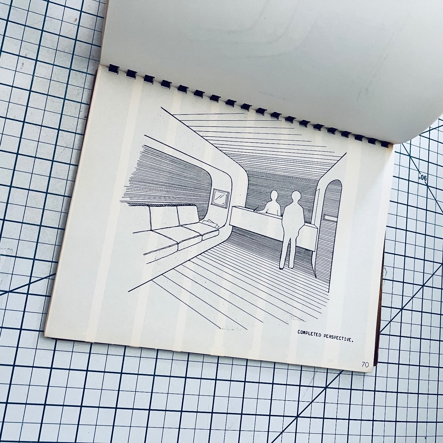 PERSPECTIVE DRAWING MADE SO EASY Lee Anderson 1971 Art Graphic Design Vintage
