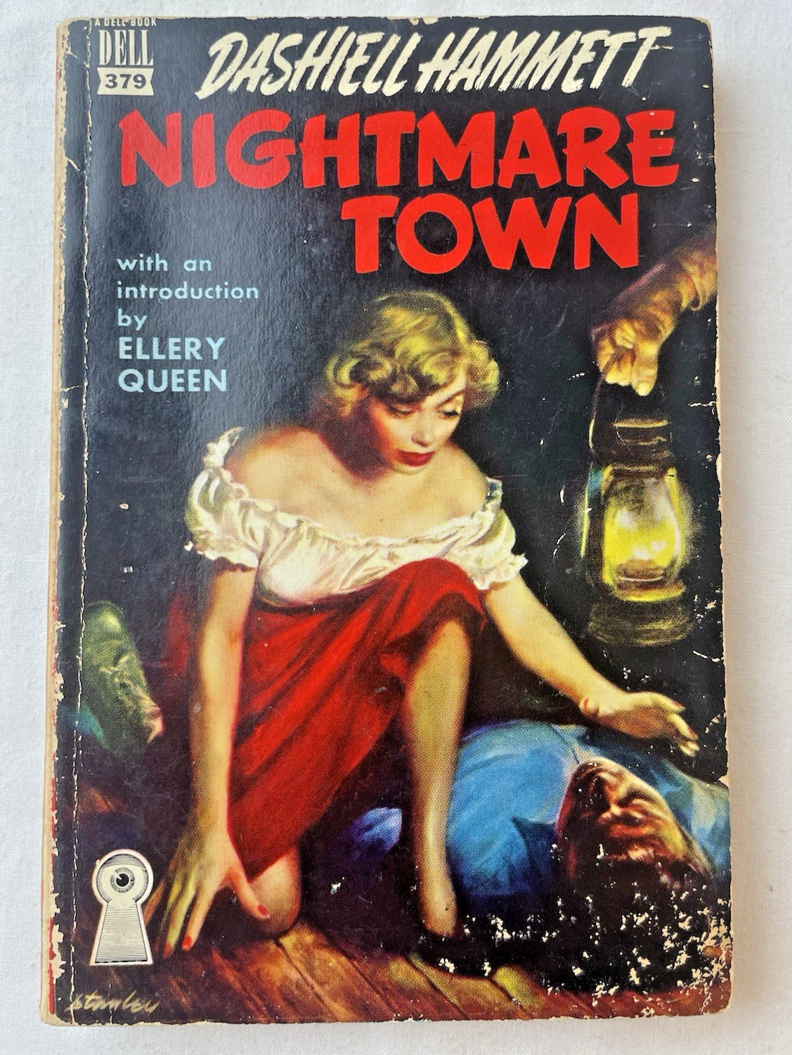 Nightmare Town by Dashiell Hammett 1948 Dell PB #379 mystery vintage pulp